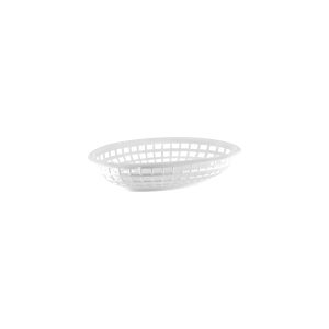 Coney Island Oval Serving Basket Plastic White 235x150x47mm