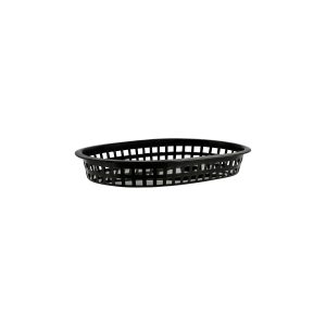 Coney Island Rectangular Serving Basket Plastic Black 270x180x40mm