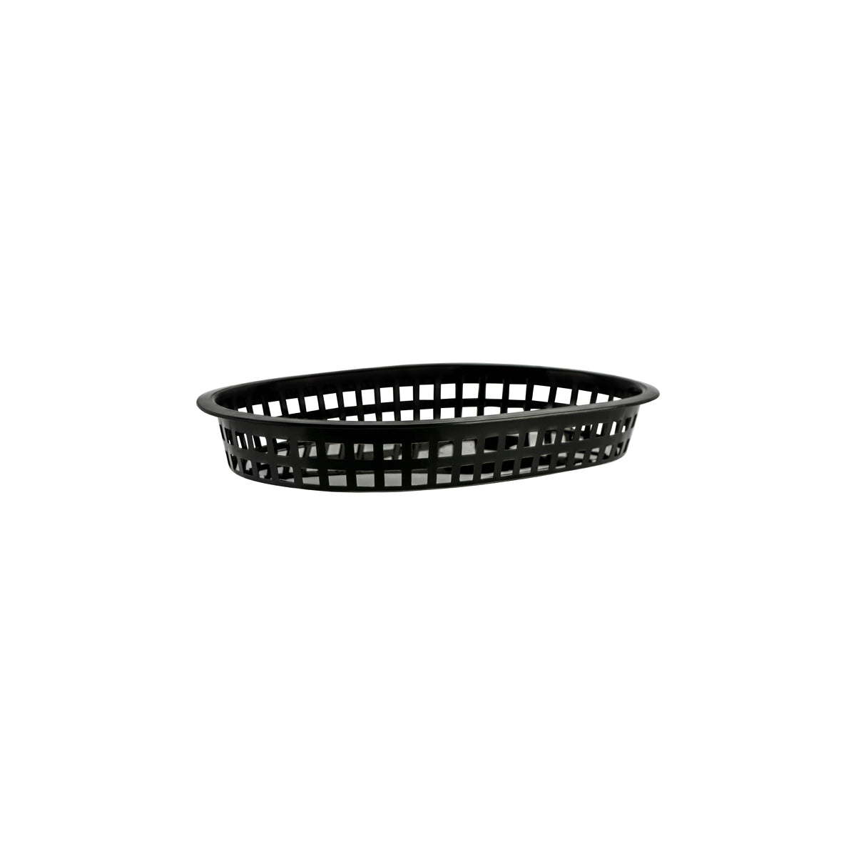 Coney Island Rectangular Serving Basket Plastic Black 270x180x40mm
