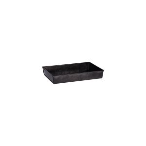 Coney Island Rectangular Flared Black Galvanised Tray 240x160x40mm