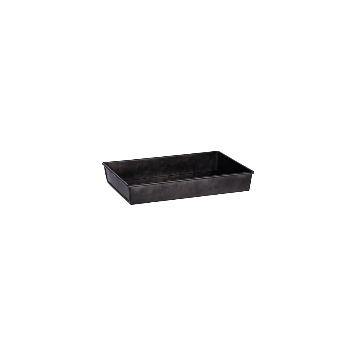 Coney Island Rectangular Flared Black Galvanised Tray 240x160x40mm