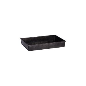 Coney Island Rectangular Flared Black Galvanised Tray 270x190x45mm