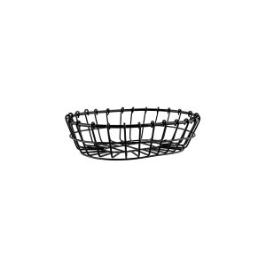 Coney Island Patina Oval Wire Basket Black 230x155x60mm