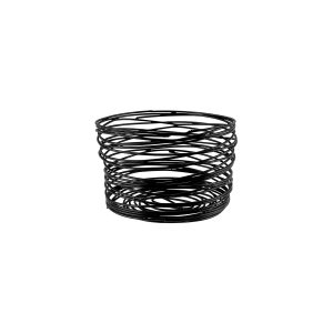 Coney Island Patina Round Wire Basket Black 180x155mm
