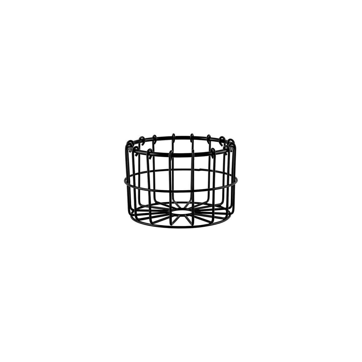 Coney Island Patina Round Wire Basket Black 130x90mm