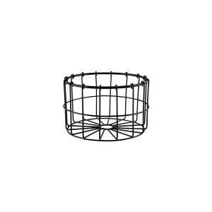 Coney Island Patina Round Wire Basket Black 180x155mm