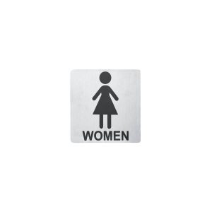 Wall Sign "FEMALE" Stainless Steel 130x130mm Pack of 2