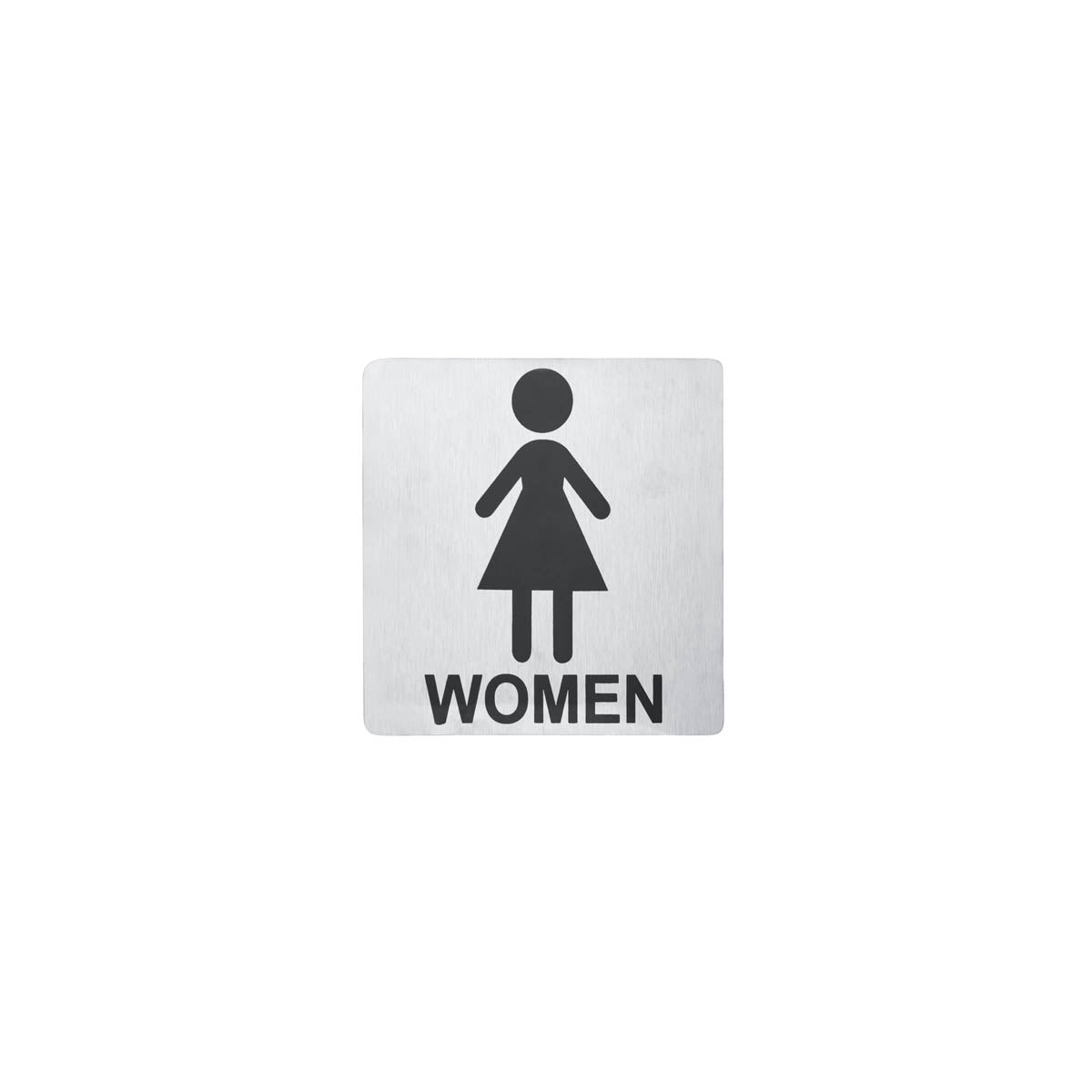 Wall Sign "FEMALE" Stainless Steel 130x130mm Pack of 2