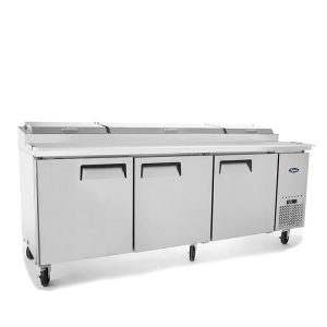 ATOSA 3 DOOR PIZZA PREP TABLE FRIDGE 2362 MM MPF8203
