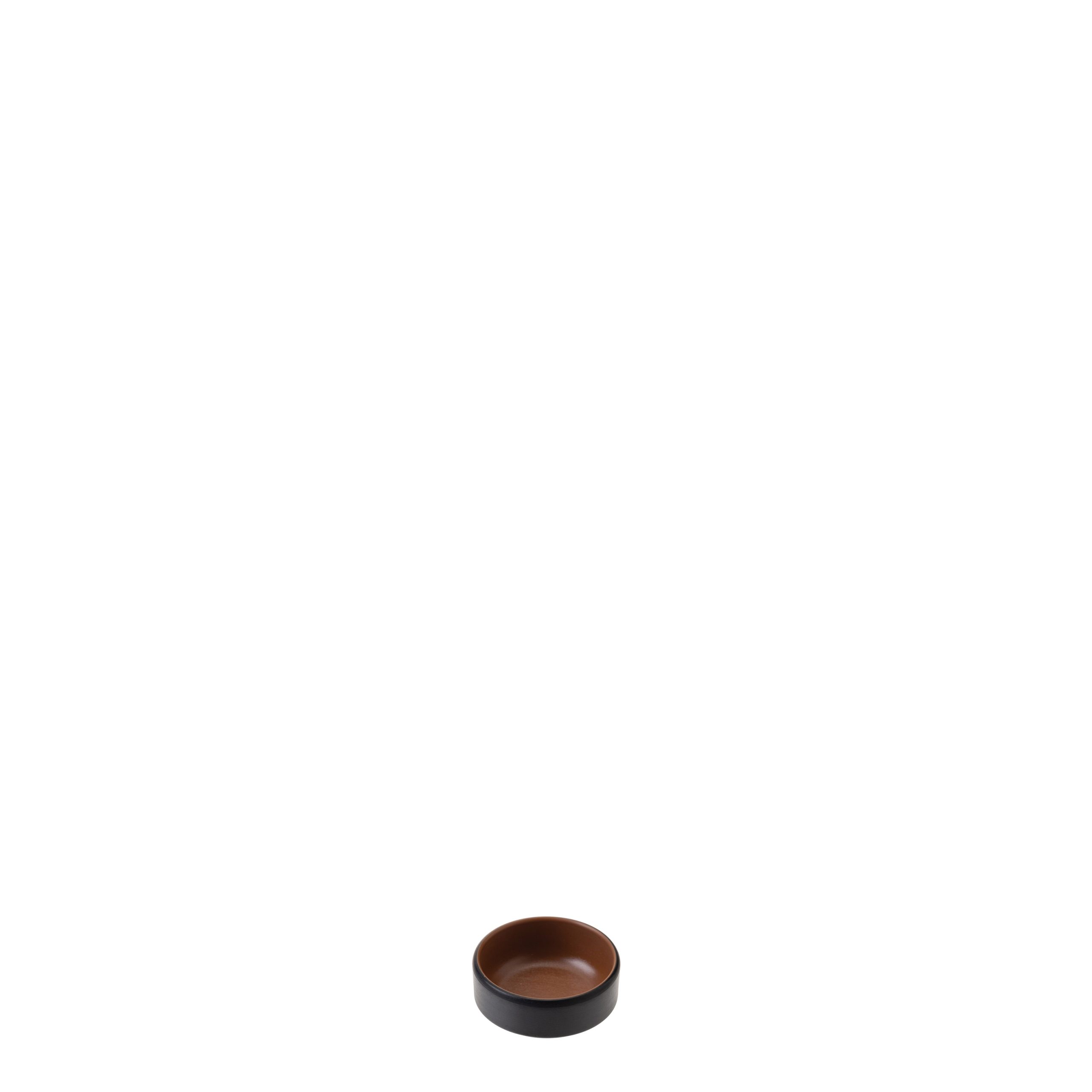COU COU Dual Colour Brown & Black Sauce Dish
