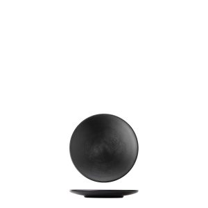 COU COU Dual Colour Black & Black Round Coupe Plate