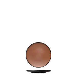 COU COU Dual Colour Brown & Black Round Coupe Plate
