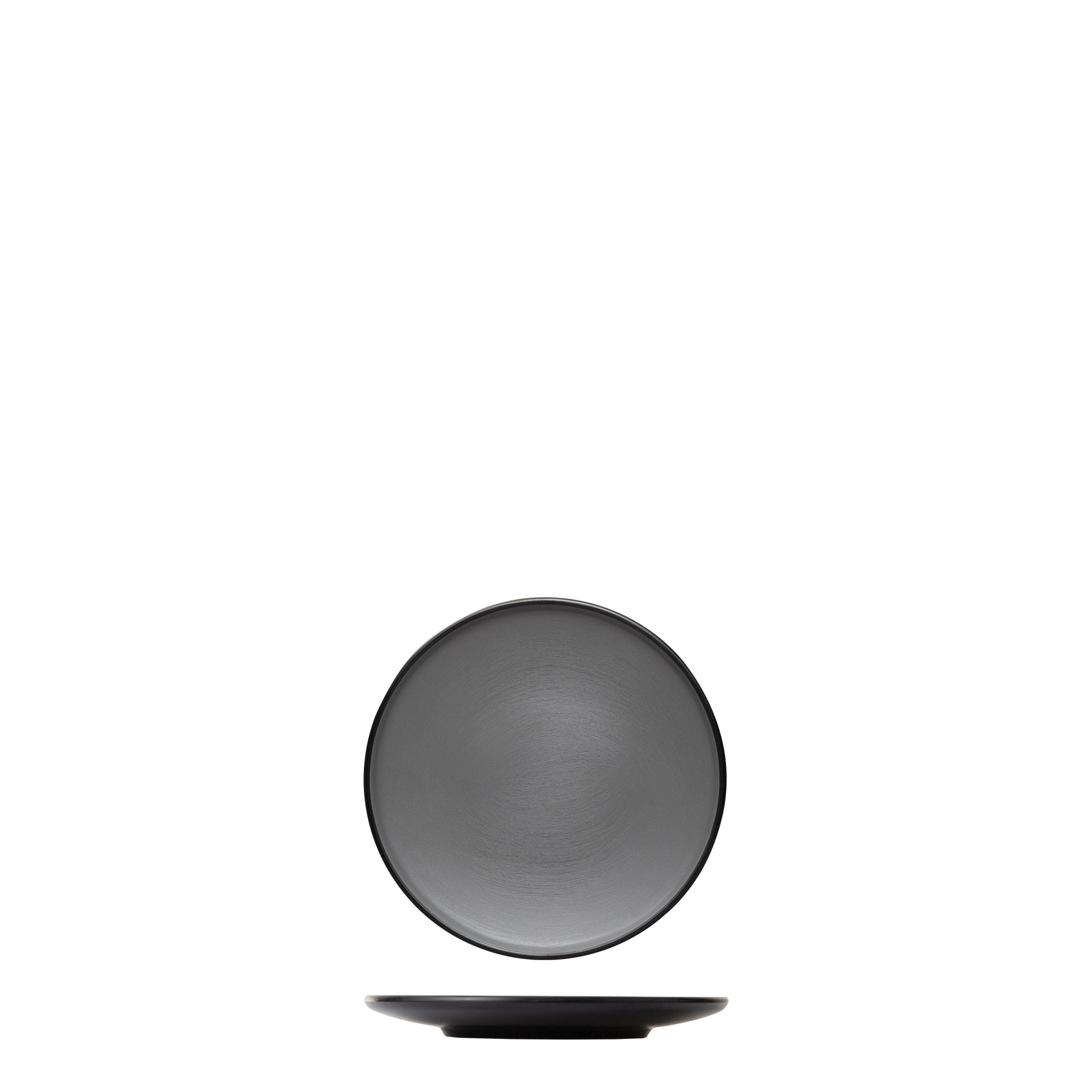 COU COU Dual Colour Grey & Black Round Coupe Plate
