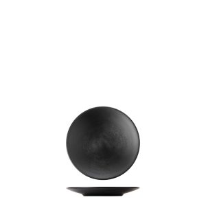 COU COU Dual Colour Black & Black Round Coupe Plate
