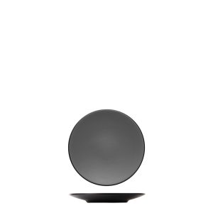 COU COU Dual Colour Grey & Black Round Coupe Plate