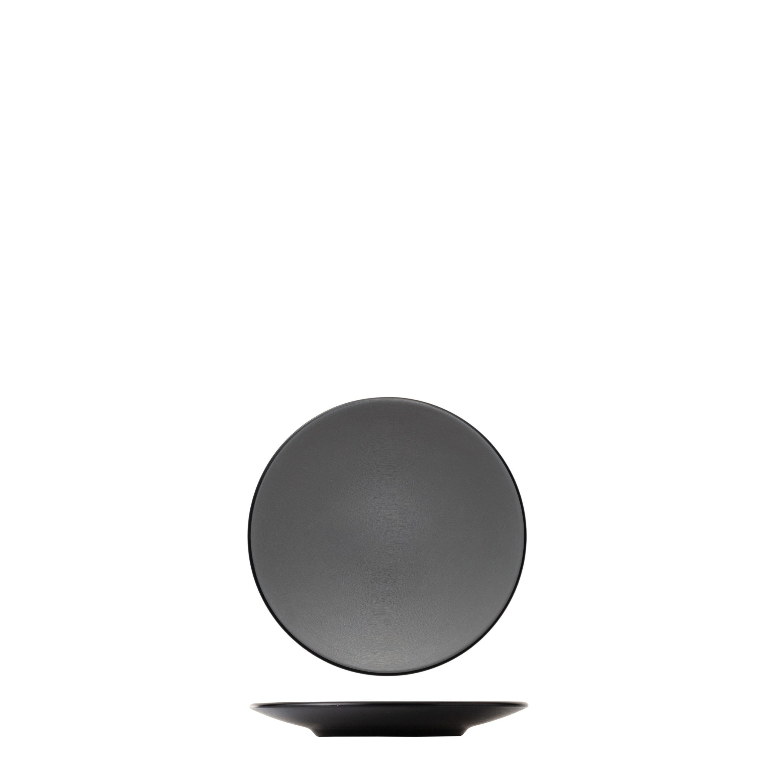COU COU Dual Colour Grey & Black Round Coupe Plate
