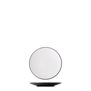 COU COU Dual Colour White & Black Round Coupe Plate