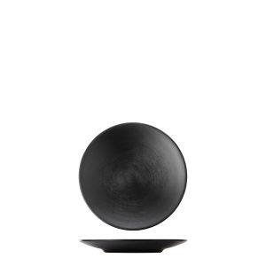 COU COU Dual Colour Black & Black Round Coupe Plate