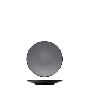 COU COU Dual Colour Grey & Black Round Coupe Plate