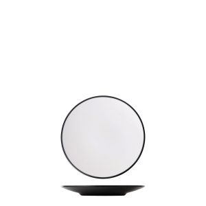 COU COU Dual Colour White & Black Round Coupe Plate