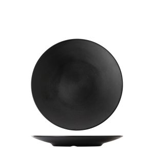 COU COU Dual Colour Black & Black Round Coupe Plate
