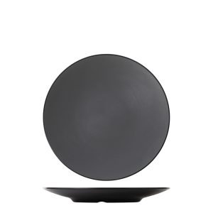 COU COU Dual Colour Grey & Black Round Coupe Plate