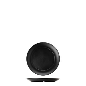 COU COU Dual Colour Black & Black Round Wide Rim Plate