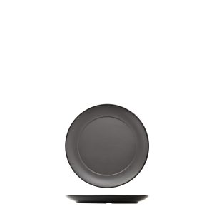 COU COU Dual Colour Grey & Black Round Wide Rim Plate