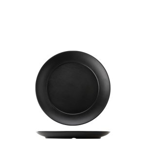 COU COU Dual Colour Black & Black Round Wide Rim Plate
