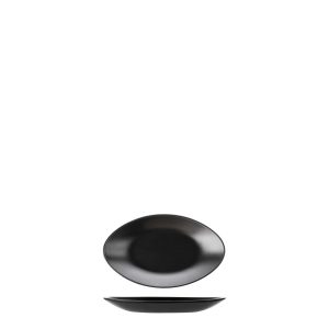COU COU Dual Colour Black & Black Oval Plate