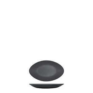 COU COU Dual Colour Grey & Black Oval Plate