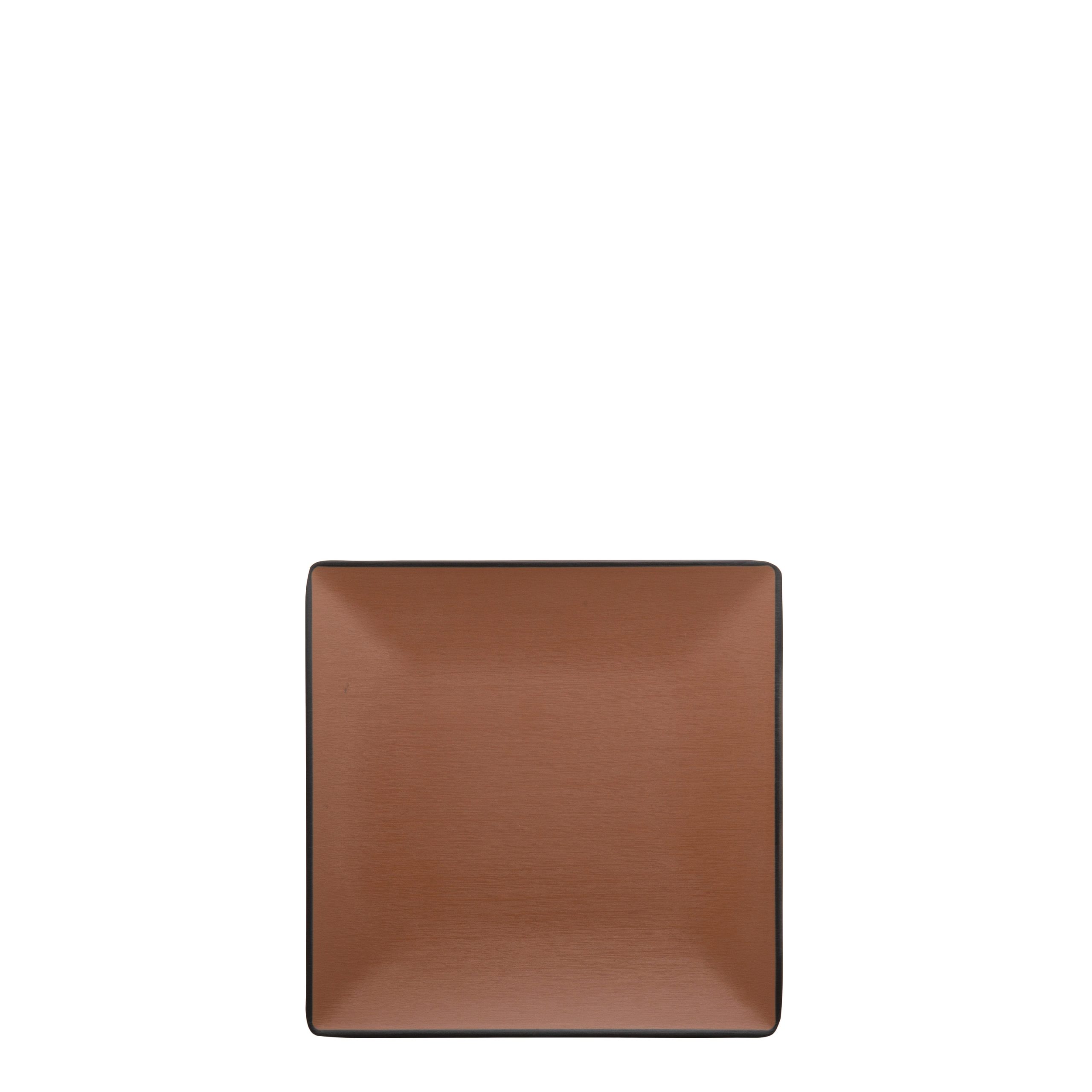 COU COU Dual Colour Brown & Black Square Plate
