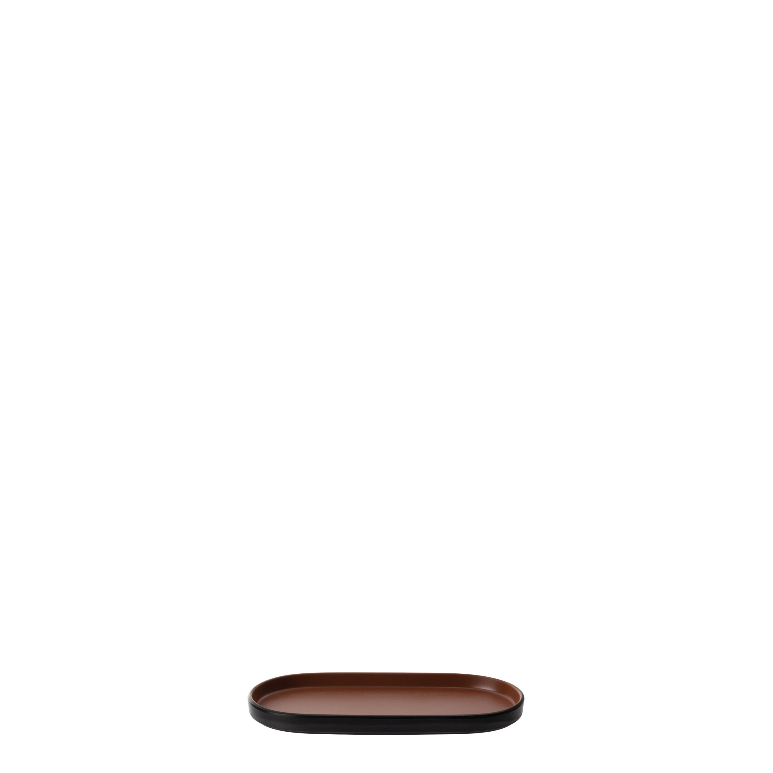 COU COU Dual Colour Brown & Black Oblong Platter