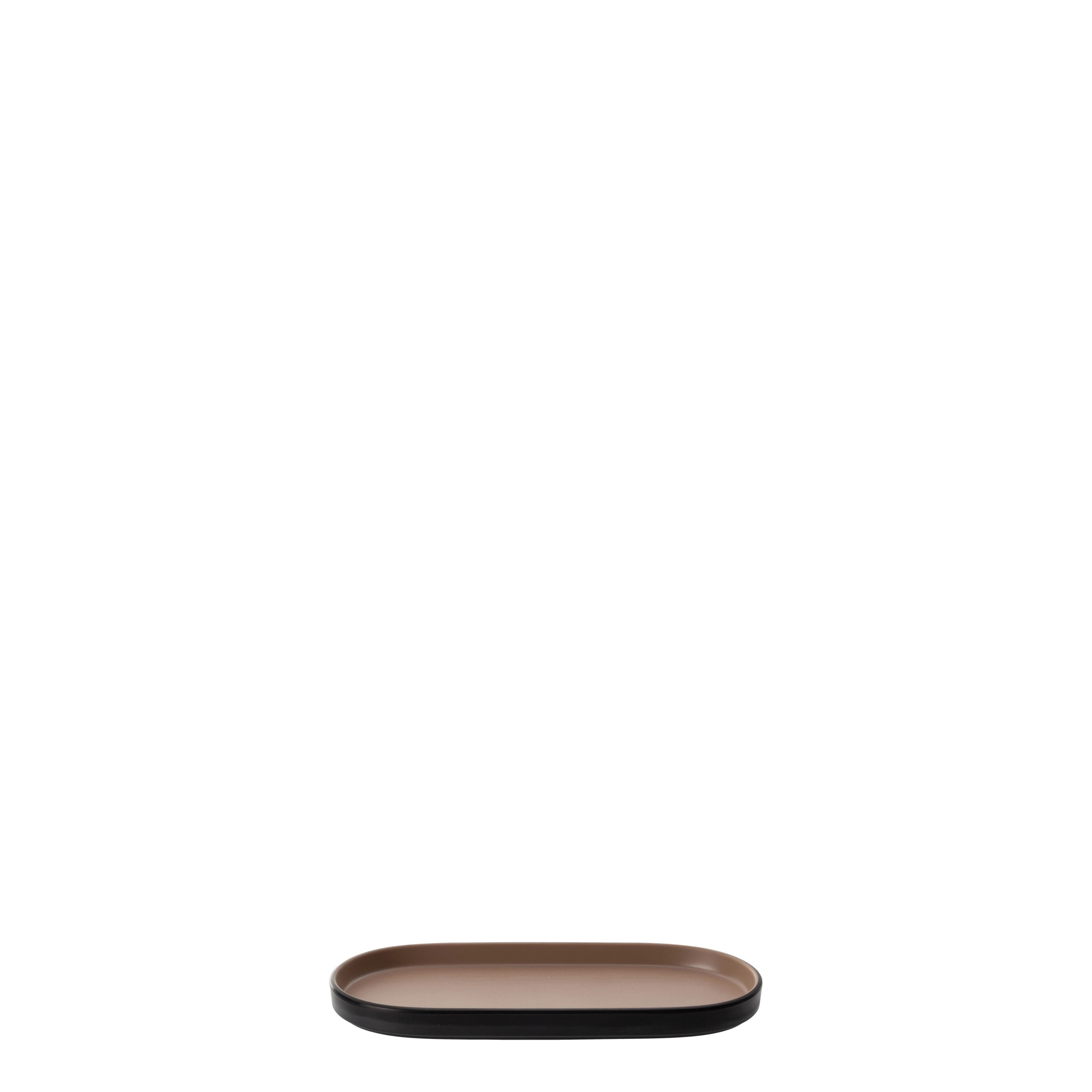 COU COU Dual Colour Beige & Black Oblong Platter