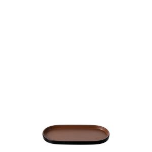 COU COU Dual Colour Brown & Black Oblong Platter