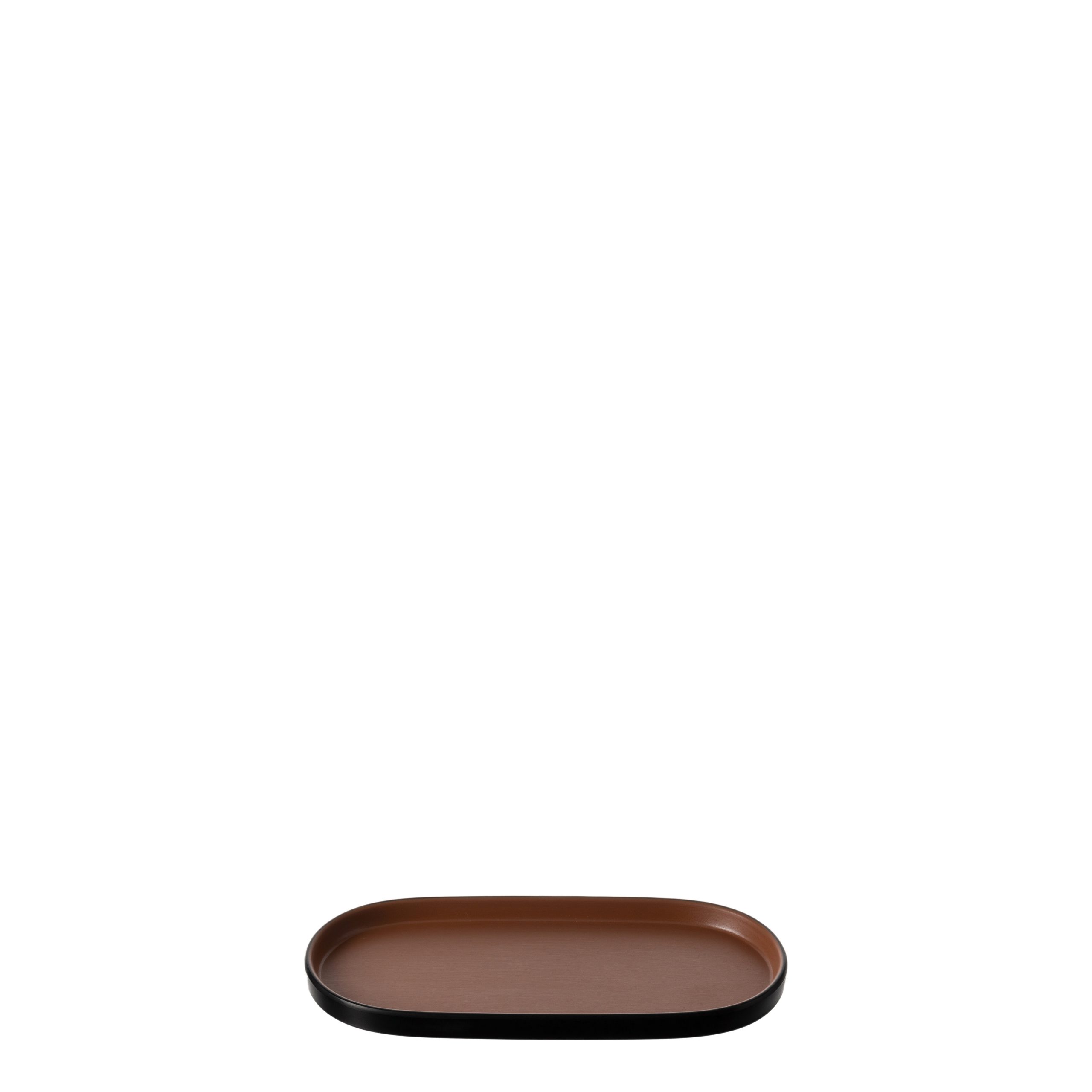 COU COU Dual Colour Brown & Black Oblong Platter