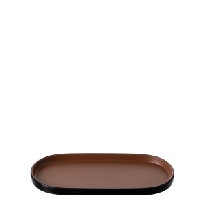 COU COU Dual Colour Brown & Black Oblong Platter