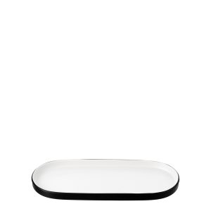 COU COU Dual Colour White & Black Oblong Platter