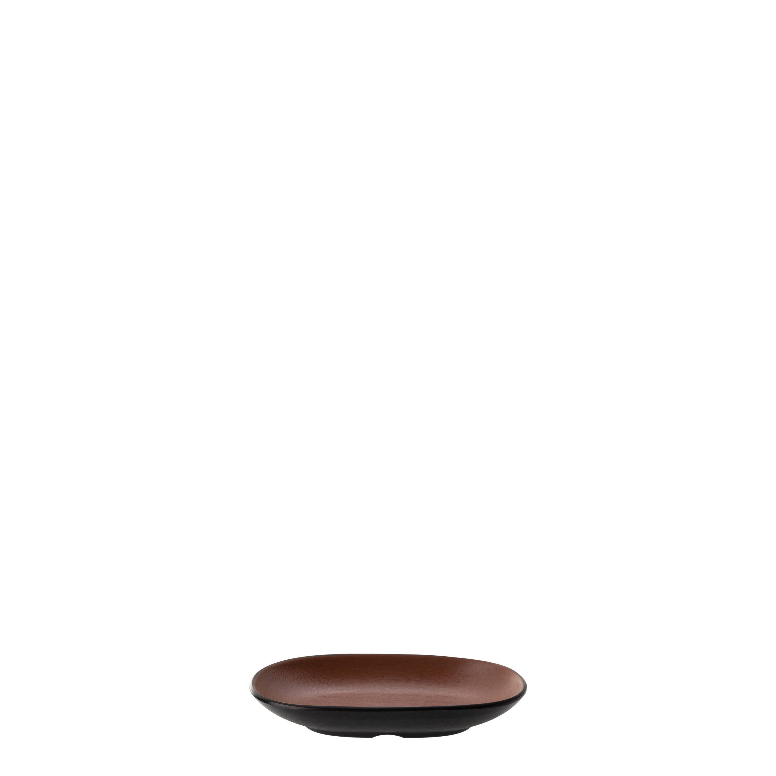 COU COU Dual Colour Brown & Black Oblong Plate