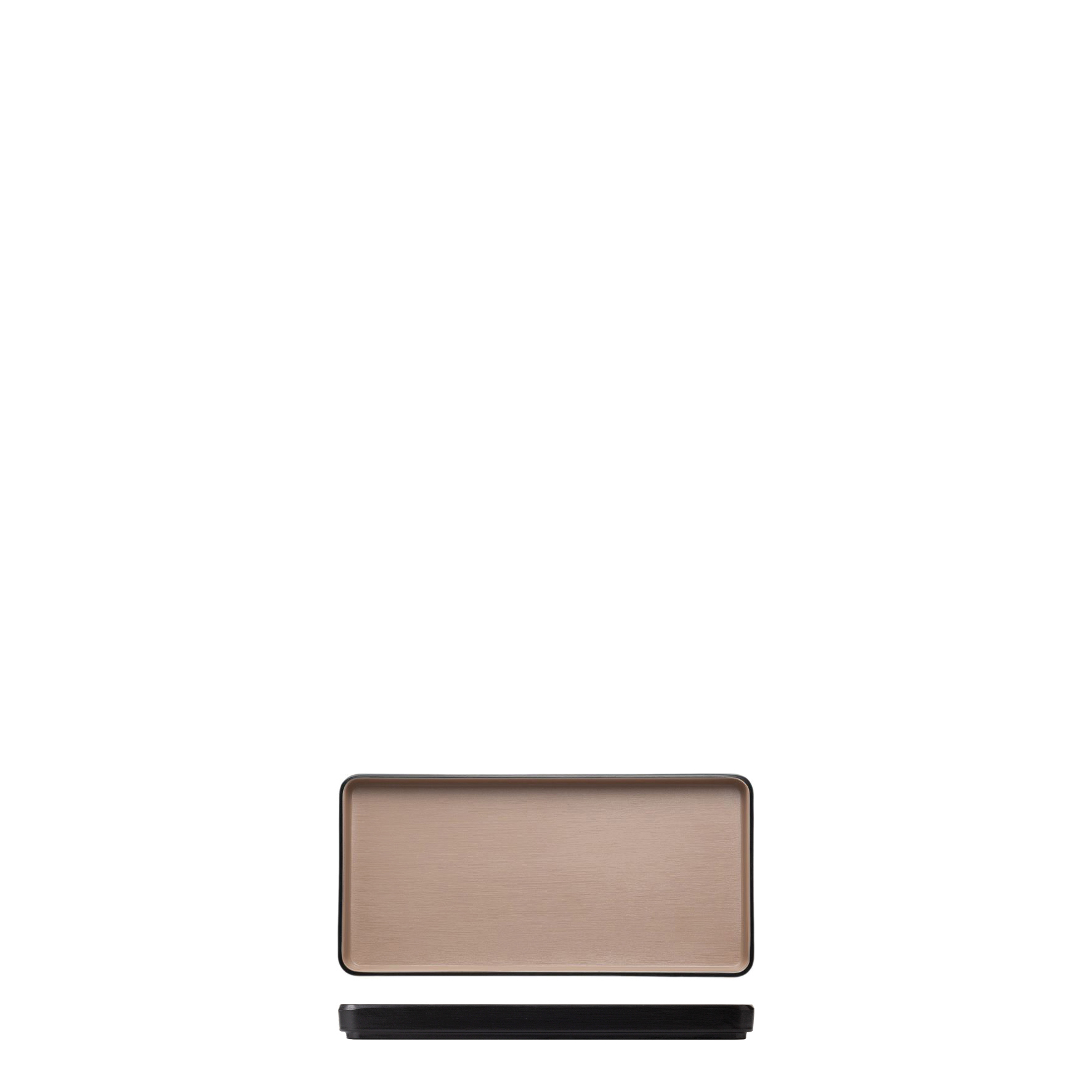 COU COU Dual Colour Beige & Black Rectangular Platter
