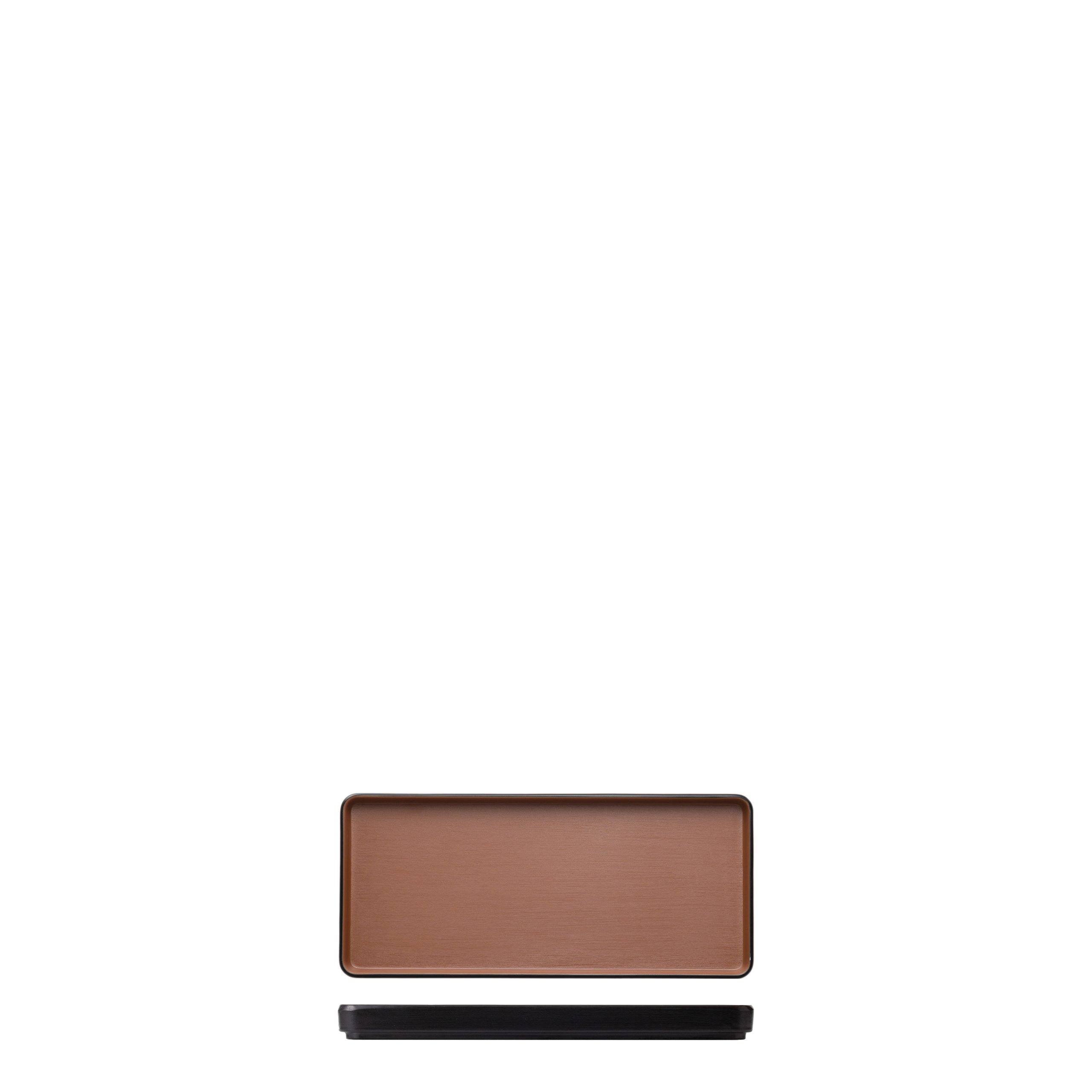 COU COU Dual Colour Brown & Black Rectangular Platter