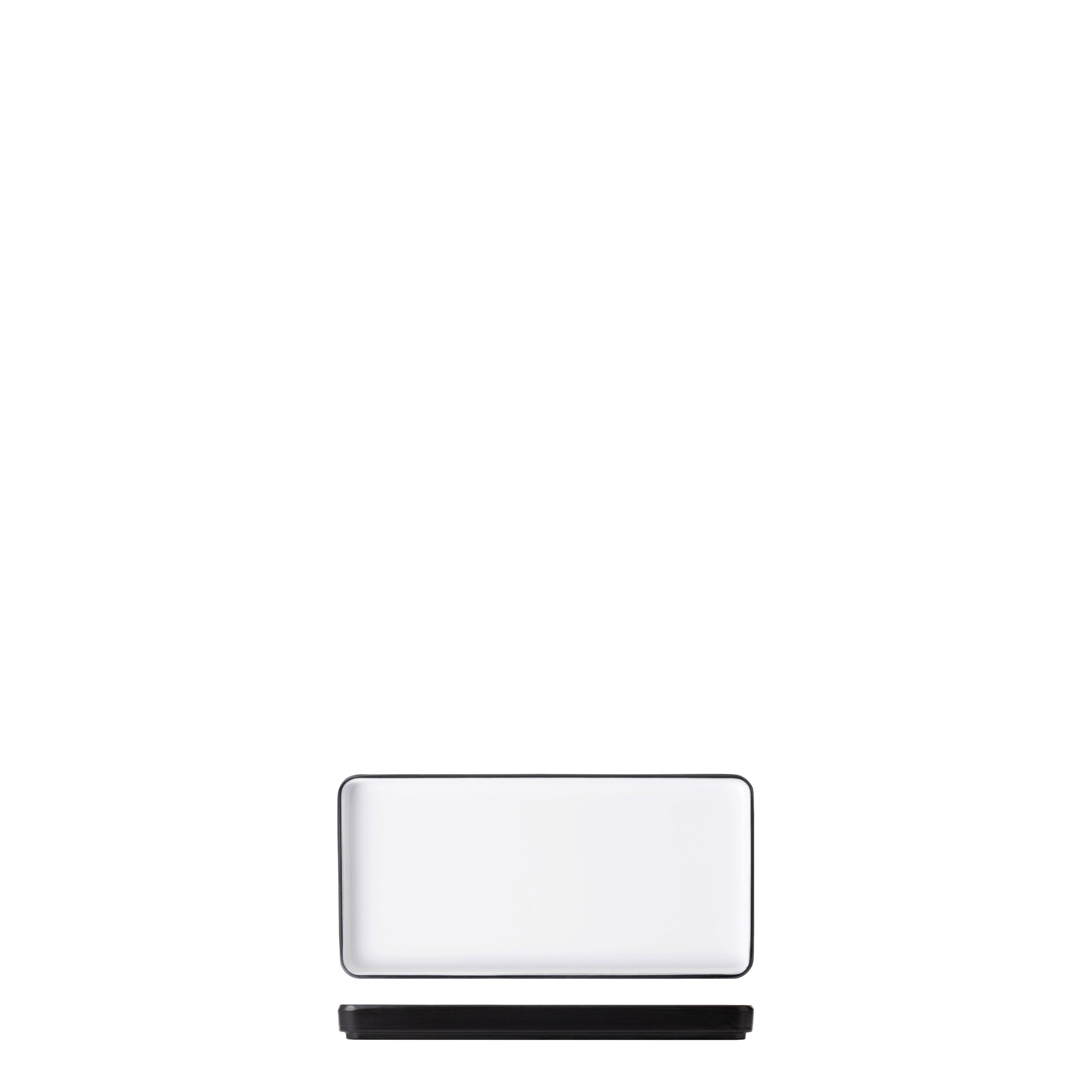 COU COU Dual Colour White & Black Rectangular Platter