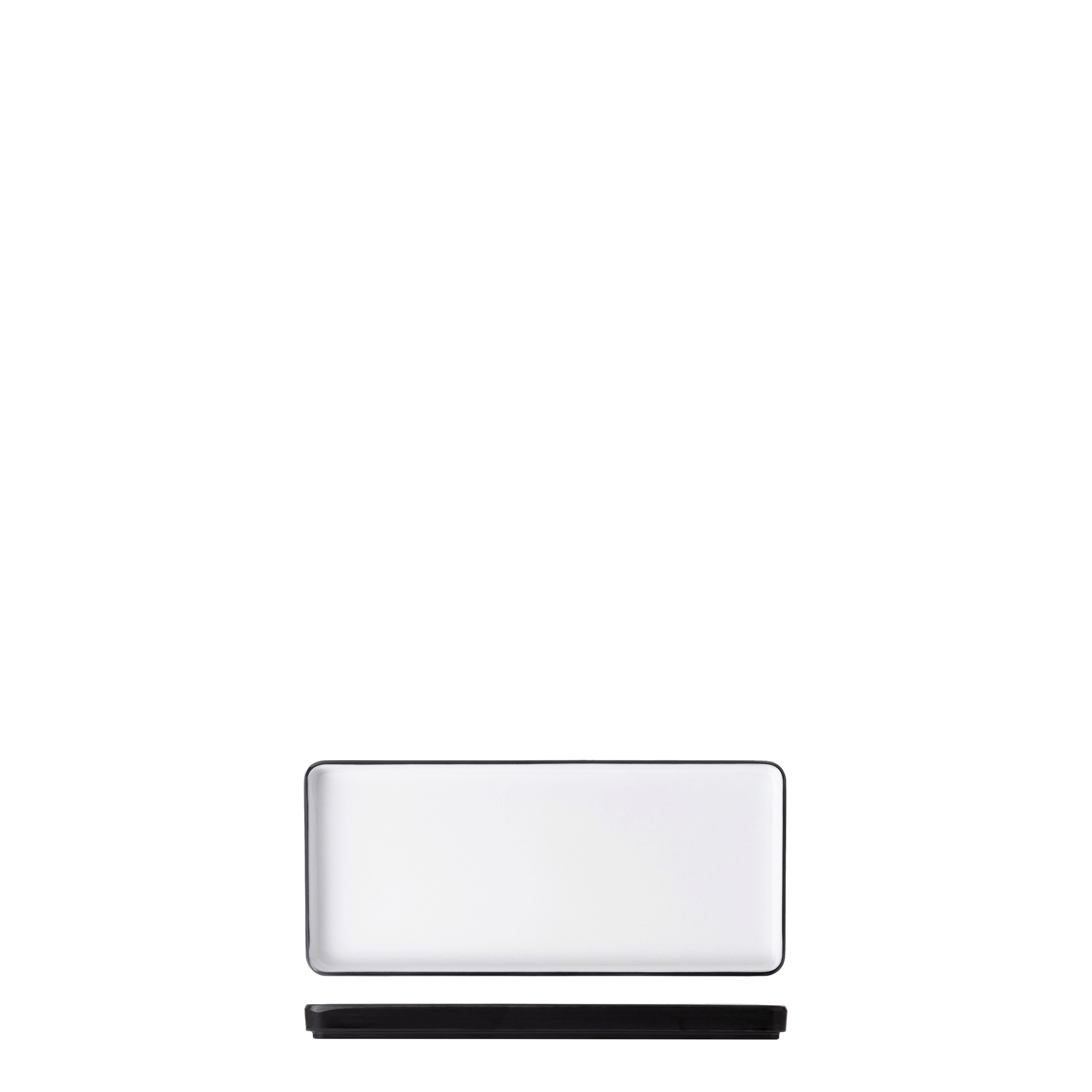 COU COU Dual Colour White & Black Rectangular Platter