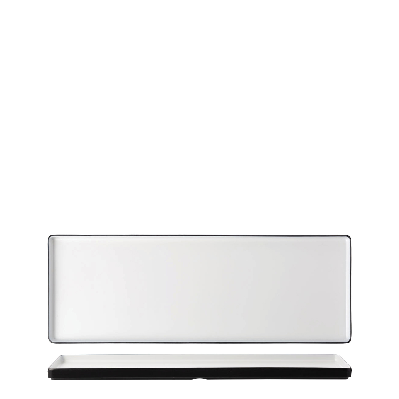 COU COU Dual Colour White & Black Rectangular Platter