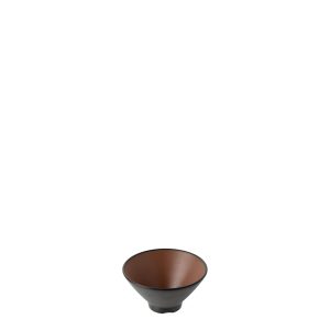 COU COU Dual Colour Brown & Black V-Shape Round Bowl