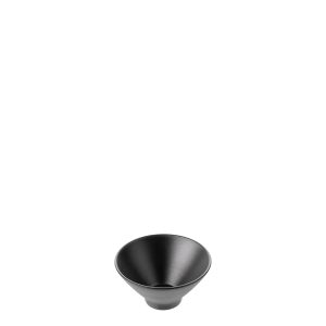 COU COU Dual Colour Black & Black V-Shape Round Bowl