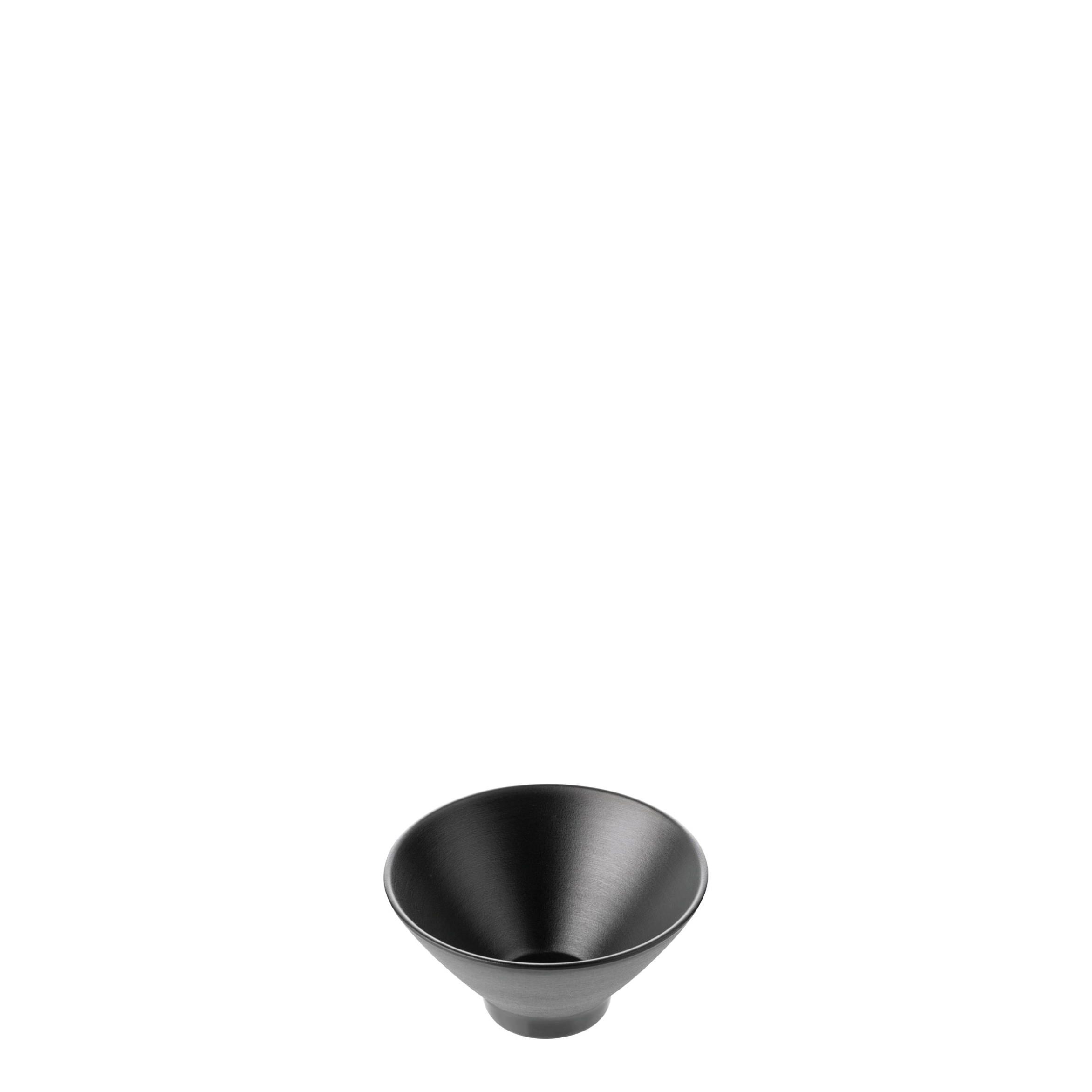 COU COU Dual Colour Black & Black V-Shape Round Bowl