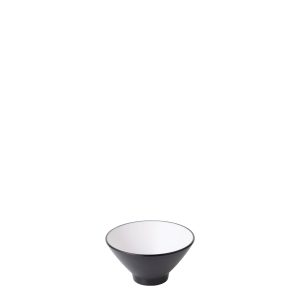 COU COU Dual Colour White & Black V-Shape Round Bowl