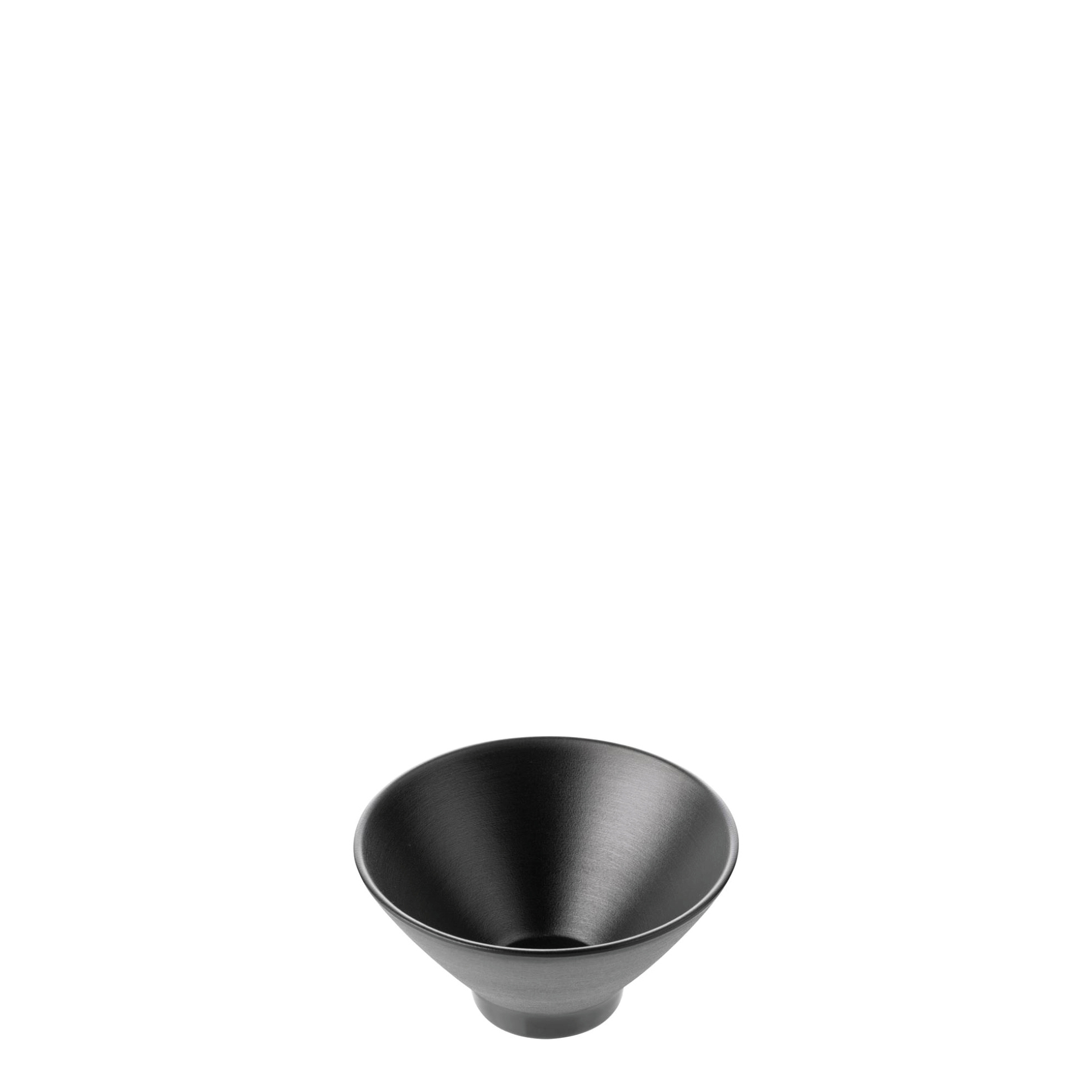 COU COU Dual Colour Black & Black V-Shape Round Bowl