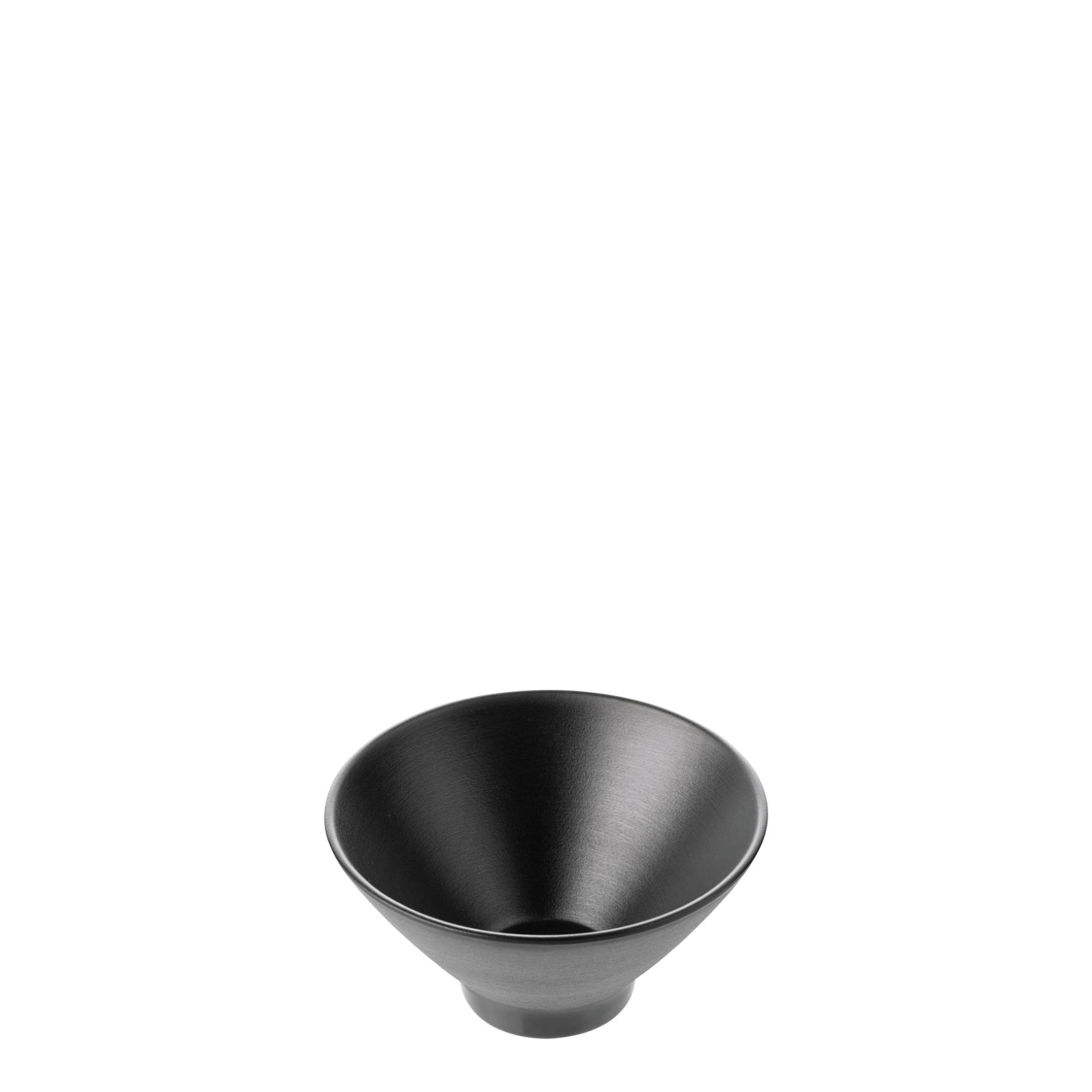 COU COU Dual Colour Black & Black V-Shape Round Bowl